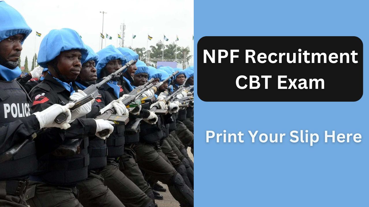 Ready for Your NPF Recruitment CBT Exam? Print Your Slip Here! RHJCP